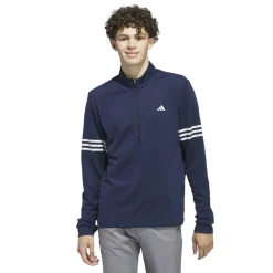 3 Stripe Zip Top Mens