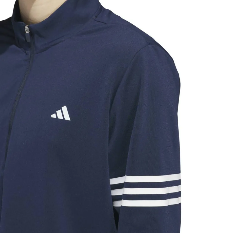 3 Stripe Zip Top Mens