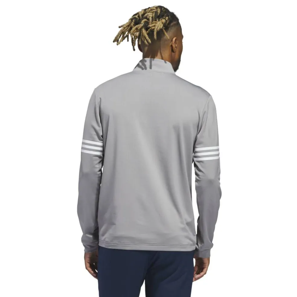 3 Stripe Zip Top Mens
