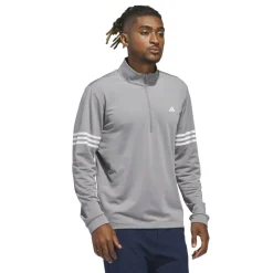 3 Stripe Zip Top Mens