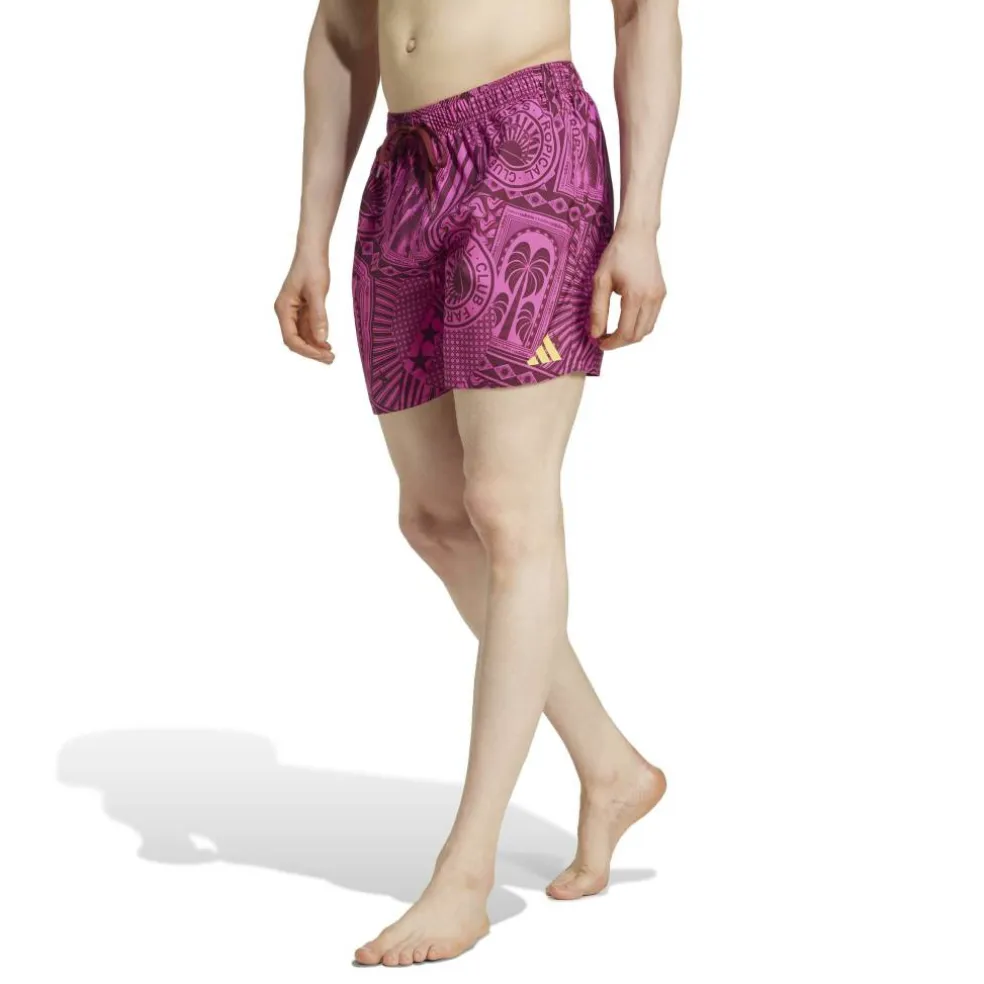 adidas x FARM 3-Stripes Swim Shorts 5-Inch Mens