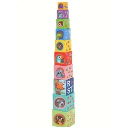 Alphabet and Number Stacking Boxes