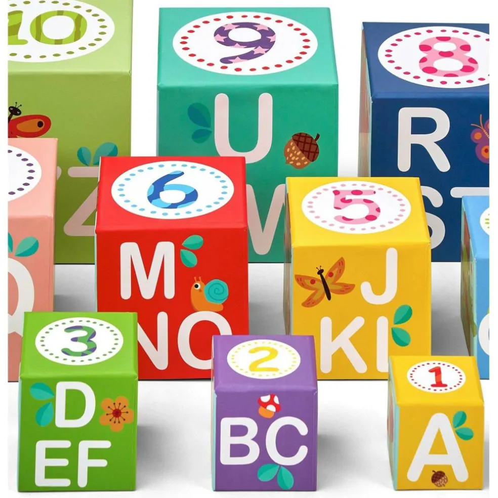 Alphabet and Number Stacking Boxes