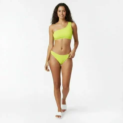 Asymmetric Crinkle Bikini Top