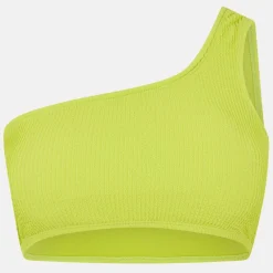 Asymmetric Crinkle Bikini Top