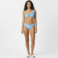 Asymmetric Twist Front Bikini Top Womens
