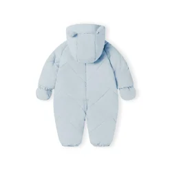 Baby unisex snowsuit hood with 3D ears light blue