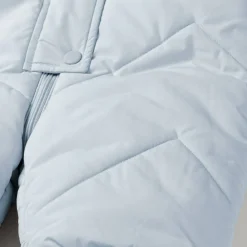 Baby unisex snowsuit hood with 3D ears light blue