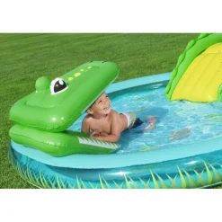 Bestway Crocodile Cove Inflatable Paddling Pool with Play Centre