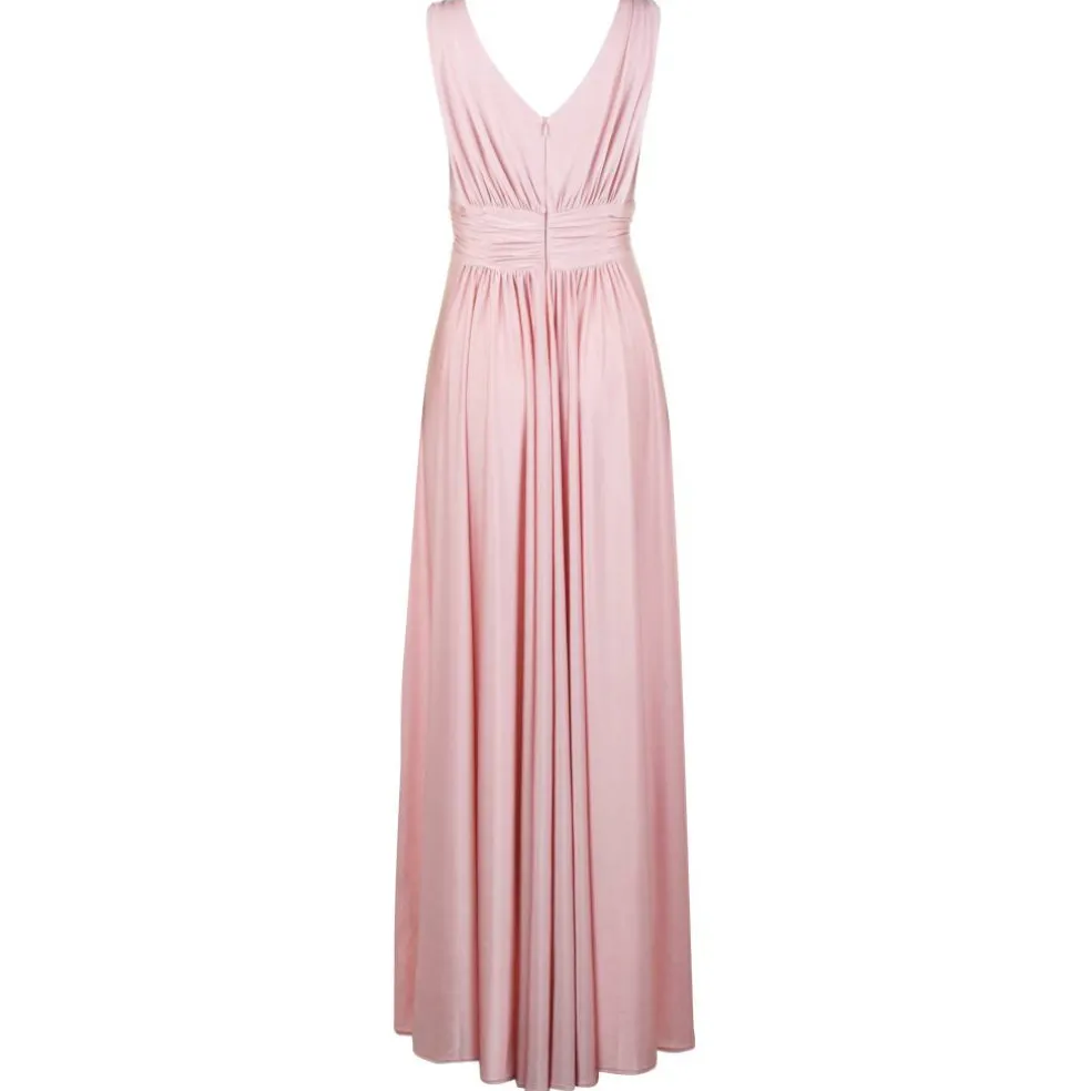 BIBA Bridesmaid Dip Hem Maxi Dress
