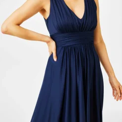BIBA Bridesmaid Dip Hem Maxi Dress