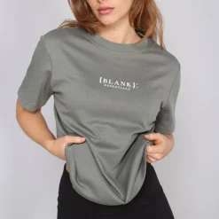 Blank E Core Puff Print T-Shirt Ladies