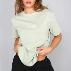 Blank E Core Puff Print T-Shirt Ladies