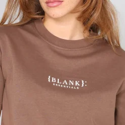 Blank E Core Puff Print T-Shirt Ladies