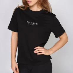 Blank E Core Puff Print T-Shirt Ladies