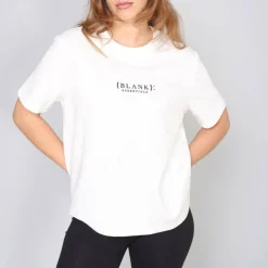 Blank E Core Puff Print T-Shirt Ladies