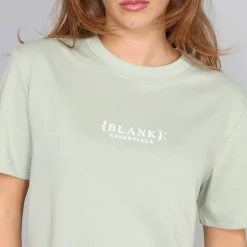Blank E Core Puff Print T-Shirt Ladies