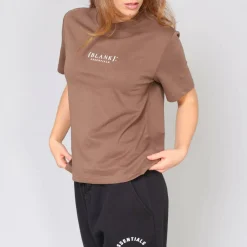 Blank E Core Puff Print T-Shirt Ladies