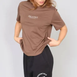 Blank E Core Puff Print T-Shirt Ladies