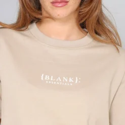 Blank E Core Puff Print T-Shirt Ladies