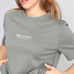 Blank E Core Puff Print T-Shirt Ladies