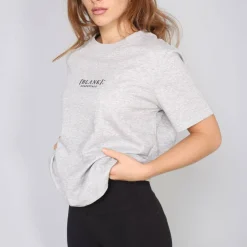 Blank E Core Puff Print T-Shirt Ladies