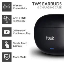 Bluetooth In-Ear Headphones with Case