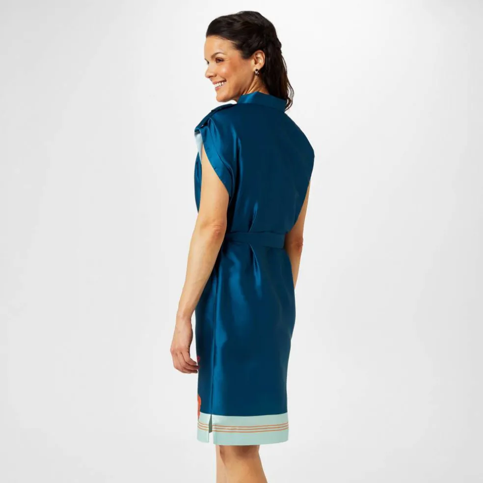 Border Print Tunic Dress