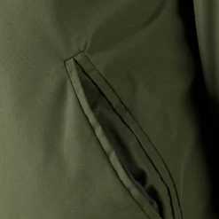 Boys baseball jacket detachable hood embroidery khaki