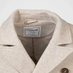Boys coat double breasted lapel grey