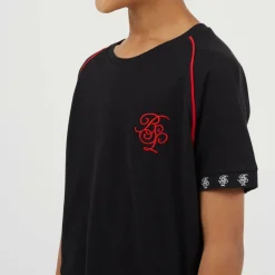 Boys Crew Neck T-Shirt with Chest Embroidery