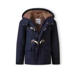 Boys duffle coat with toggle closure navy