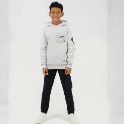 Boys Hooded Sweatshirt with Bellow Pocket Chest Detail