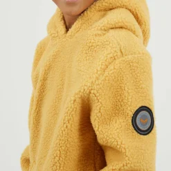 Boys Kangaroo Pocket Borg Hoodie with Badge Detail