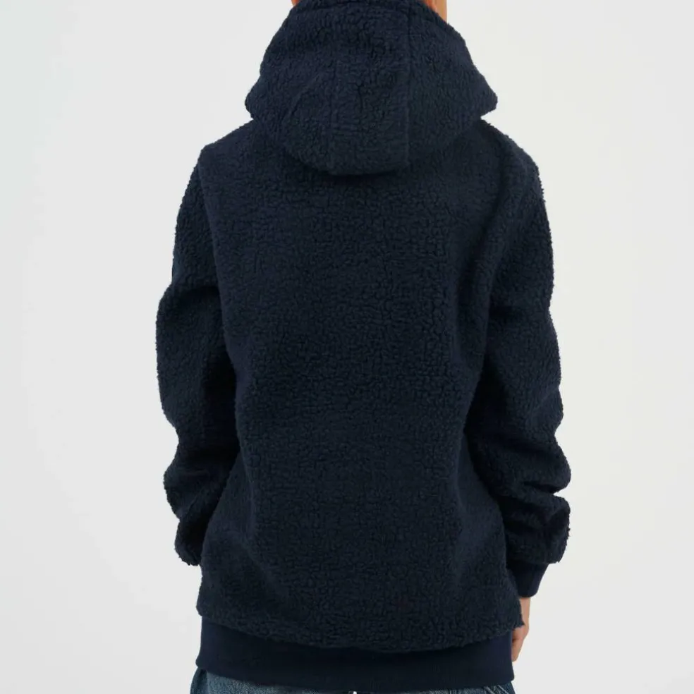 Boys Kangaroo Pocket Borg Hoodie with Badge Detail