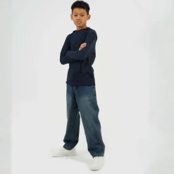 Boys Long Sleeve Hoodie with Set In Sleeve