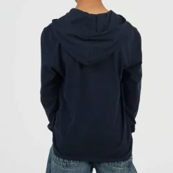 Boys Long Sleeve Hoodie with Set In Sleeve