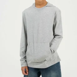 Boys Long Sleeve Hoodie with Set In Sleeve
