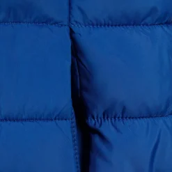Boys padded gilet with detachable hood cobalt blue