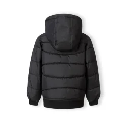 Boys padded jacket with hood black