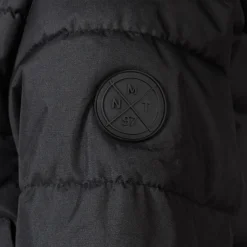 Boys padded jacket with hood black