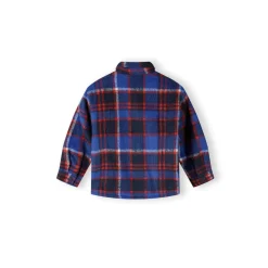 Boys padded shirt jacket quilted blue