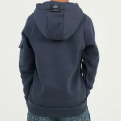 Boys Pull Over Hoodie with Chest Embroidery and Sleeve Pocket
