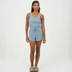 Brave Womens Cropped Vest and Matching Shorts Lounge Set