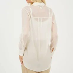 Brave Womens Long Sleeve Plain Shirt with Chest Pocket