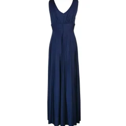 Bridesmaid Deep V Maxi Dress