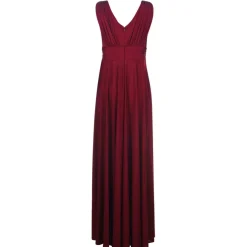 Bridesmaid Deep V Maxi Dress