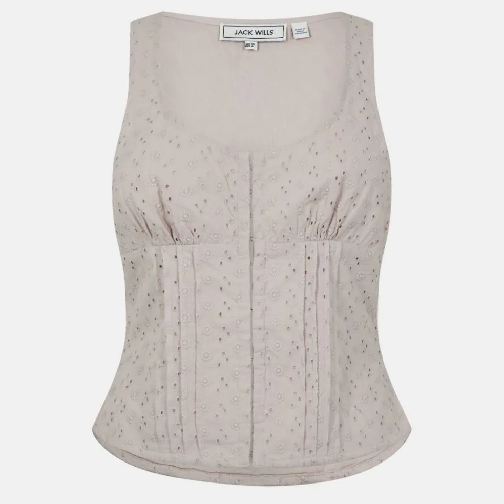 Broderie Corset Top