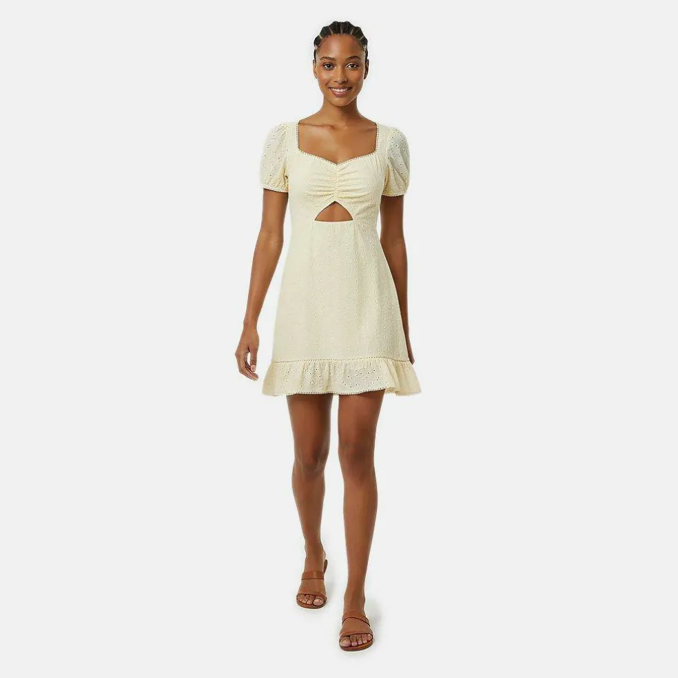 Broderie Mini Dress