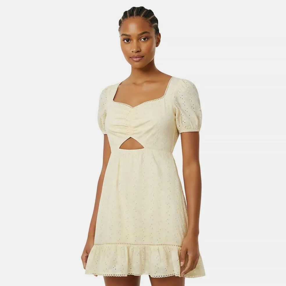 Broderie Mini Dress